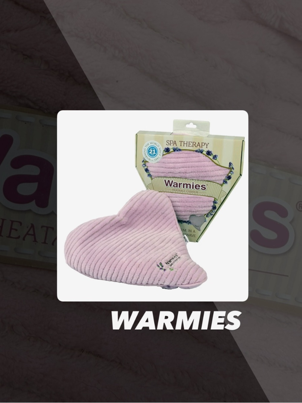 EUC Warmies Spa Therapy Heatable Cushion